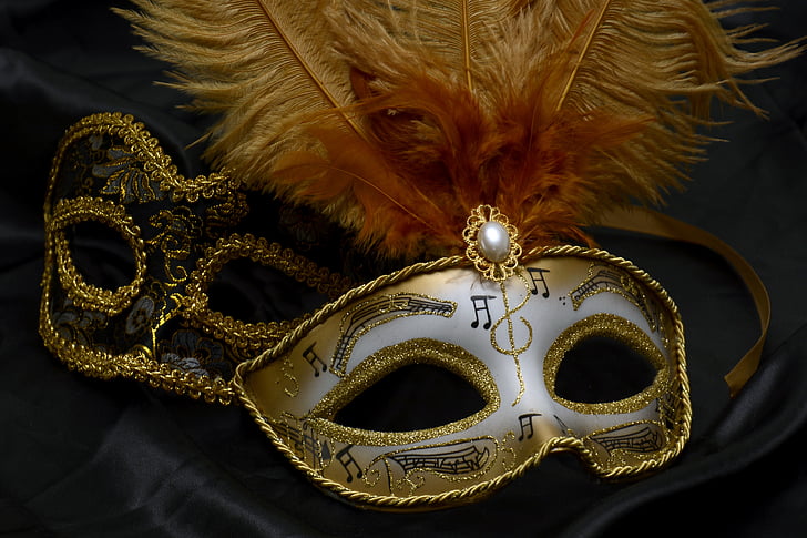 masken, Carnival, Venedig, mystiska, Stäng, Romance, Carneval