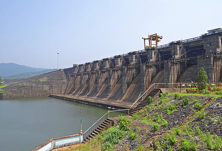 kadra dam, Kali, riu, hydel, kadra, Dam, Central hidroelèctrica