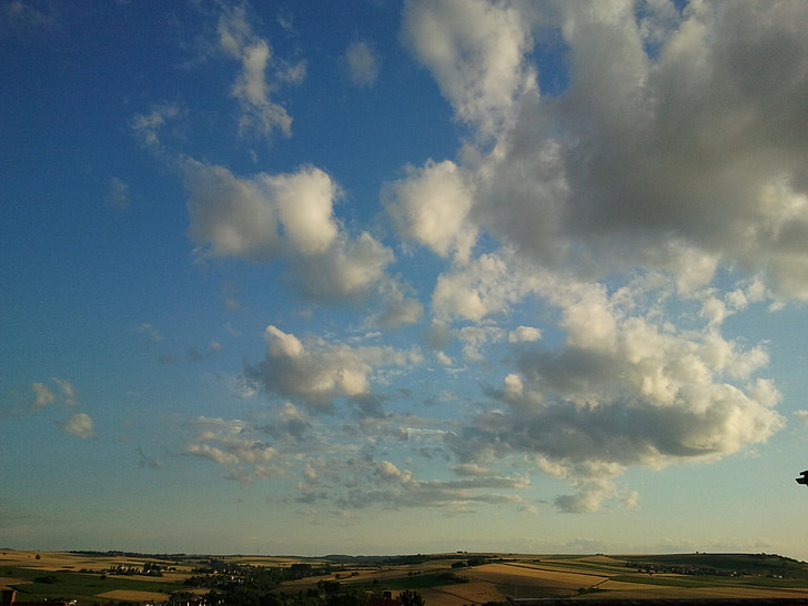 Rheinhessen, maastik, pilved