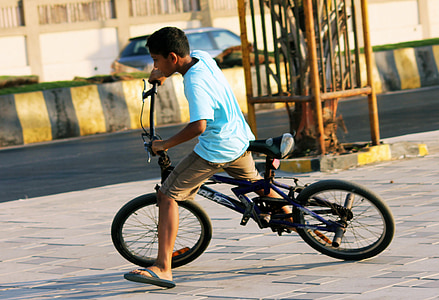 Polkupyörä, BMX, ajoneuvon, Polkupyöräily, urheilu, lapsi, lapsi