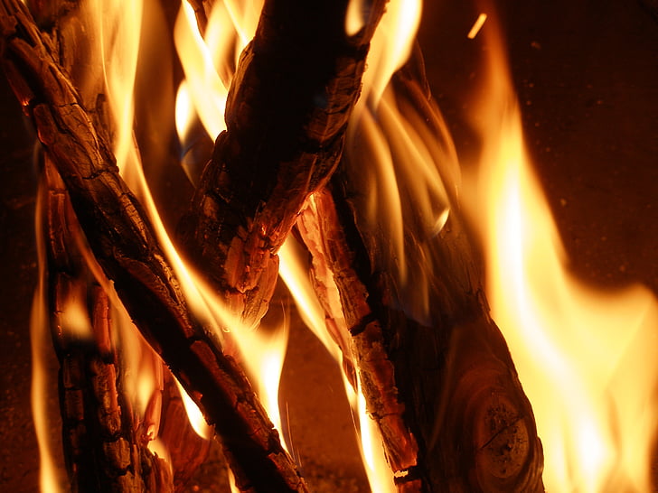 leirbål, brann, brenne, brann - fenomen, flamme, varme - temperatur, brenning