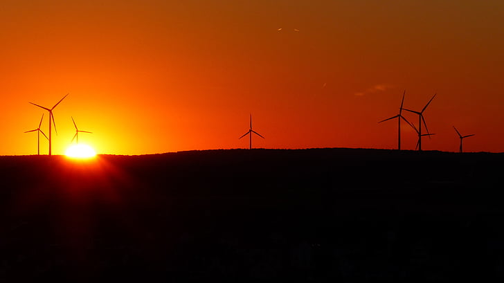 Parque eólico, turbinas de viento, Windräder, energía eólica, energías renovables, energía, tecnología ambiental