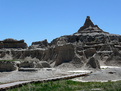 Parque Nacional de Badland, dakota del sur, Estados Unidos, erosión, desierto, paisaje, piedra arenisca