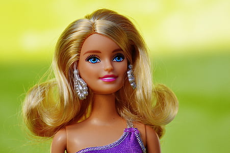 belleza, Barbie, bonita, muñeca, con encanto, juguetes de los niños, chica
