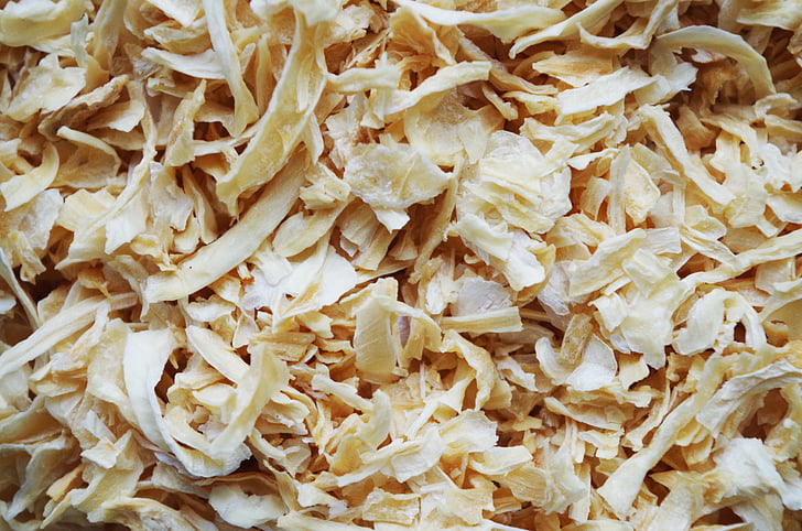 dried onions, spice, cooking, frying, meal, vegetables