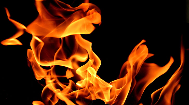 vatra, plamen, vruće, žar, roštilj, sjaj, topline