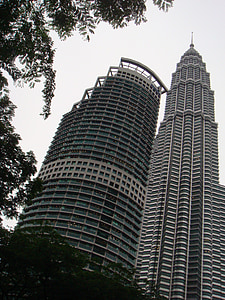 byggnader, Malaysia, Kuala lumpur, arkitektur, landmärke, staden, skyskrapa
