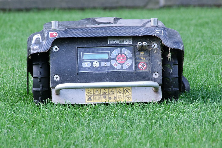 robot mower, lawn mower, robot, automatically, rush, garden