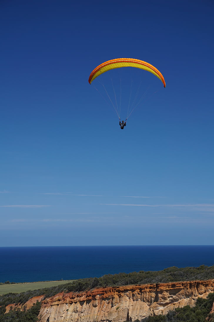 Paraglider, kul, äventyr, skärmflygning, fallskärm, dom, glidförmåga