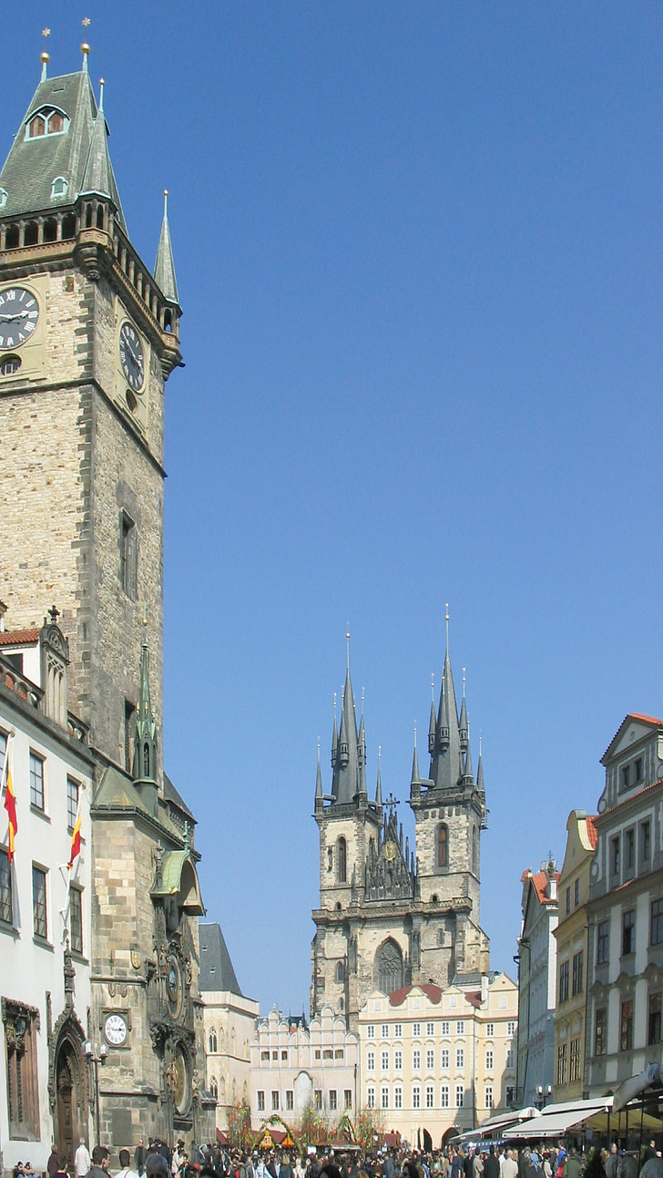 Praha, Senamiestis, turizmo, Astronominis laikrodis, Čekijos Respublika, kapitalo, Praha
