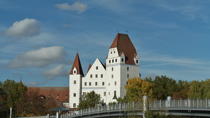 castelo novo, Ingolstadt, edifício, gótico, arquitetura, Baviera, Monumento