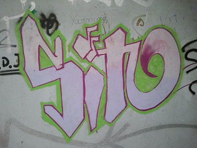 målade, Urban, gatukonst, Graffiti, väggmålning, väggmålning