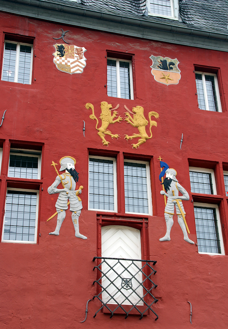 Bad münstereifel, městská radnice, šperky, malba, Domů Návod k obsluze, fasáda, okno
