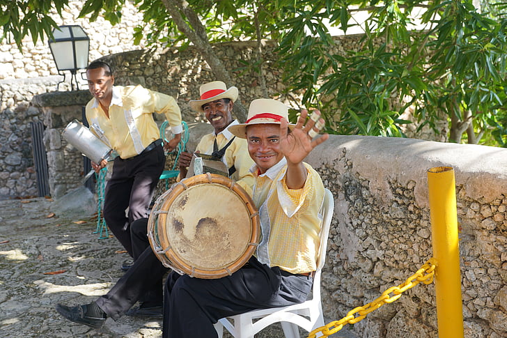 музикант, Карибський басейн, Altos de chavons, весело, сміятися, радість, удачі