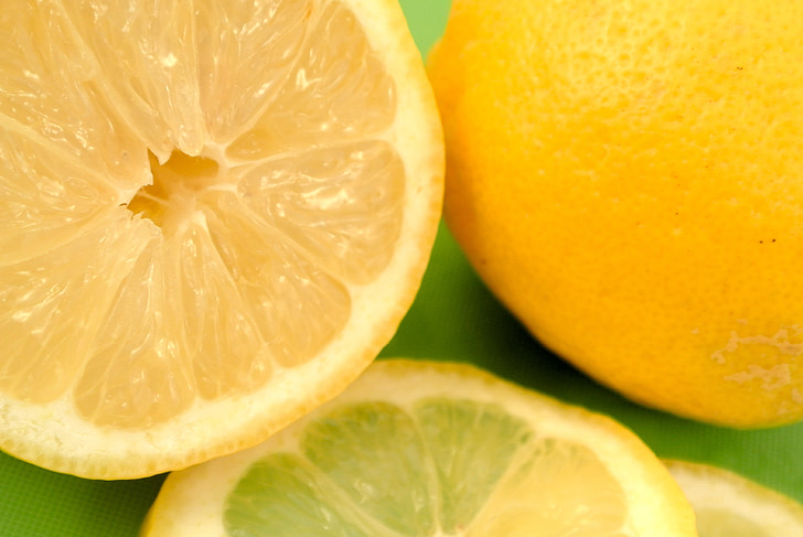 jaune, citron, sure, fruits, jus de, vitamine c, agrumes