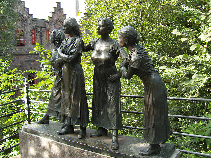 arta, sculptura, femei, personale, grup, Oslo, Norvegia