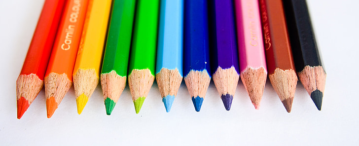 pencils, colors, paint, draw, education, school, design