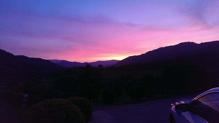 Sonnenuntergang, Asheville, North carolina