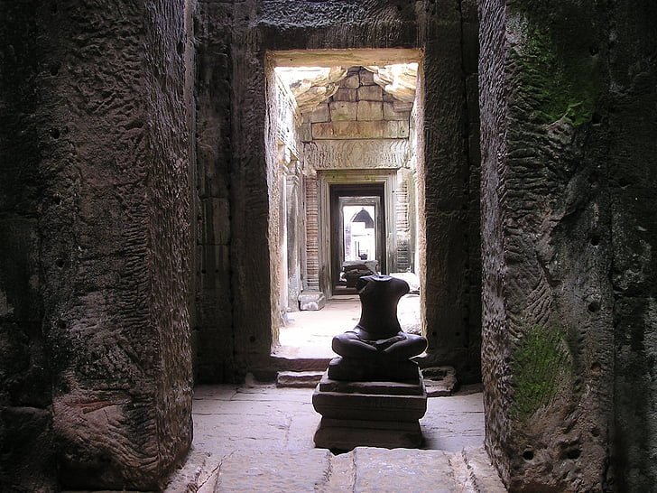 Angkor, Wat, Kambodja, templet, Southeast, Asia, så