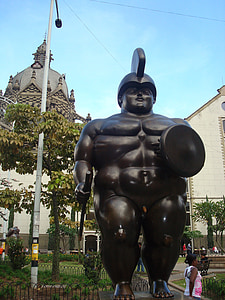 medellín, colombia, botero, statue, sculpture, artwork, design