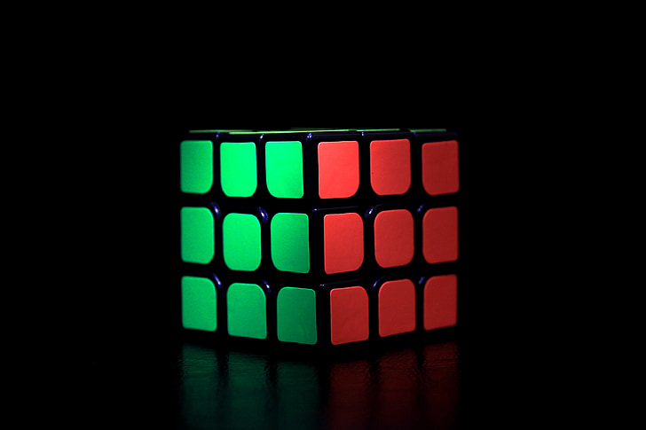 rubiks cube, game, cube, toy, puzzle, square, colorful