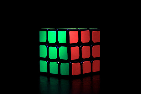 Rubiks kubus, spel, kubus, speelgoed, puzzel, plein, kleurrijke