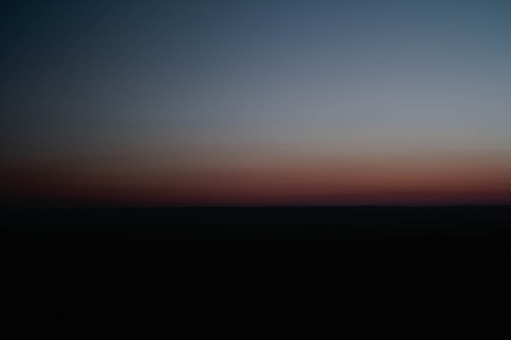 blå, sort, fotografi, Sunset, solopgang, morgen, horisonten