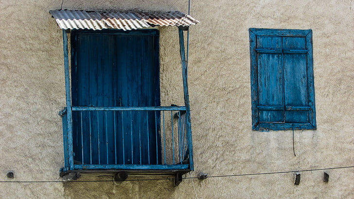 Cypr, Troulli, stary dom, Architektura, tradycyjne, okno, stary