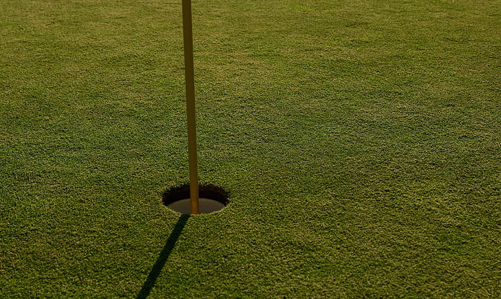 hole, golf, putt, green