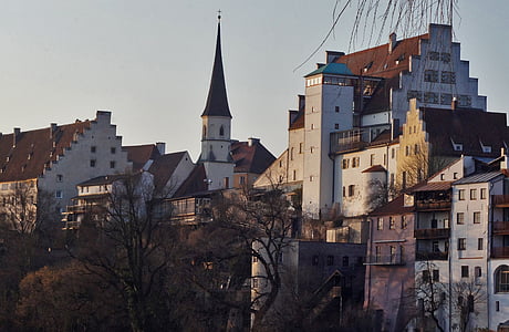 Wasserburg am inn, σπίτια, Κάστρο, Εκκλησία, αρχιτεκτονική, Wasserburg, πόλη