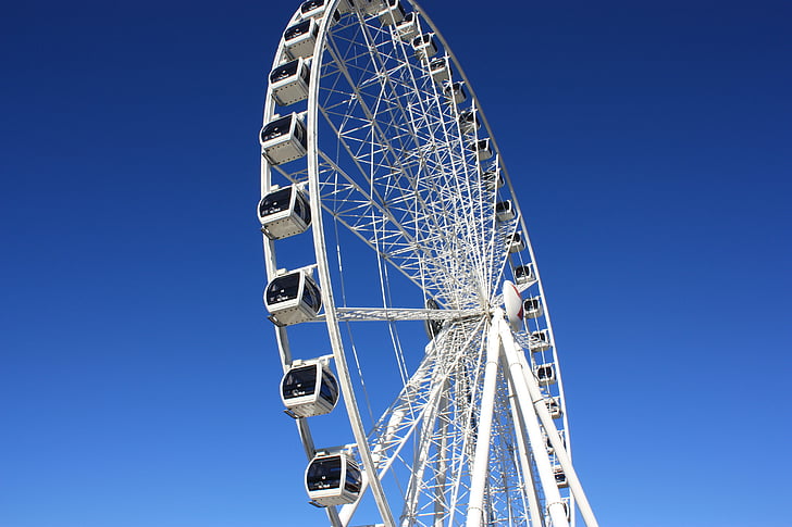 Ferris, roue, Brisbane, amusement, Carrousel, Festival, Loisirs