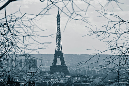 eiffel, tower, paris, france, landmark, europe, tourism