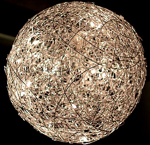 Ball, lumière, Christmas, décor, lampe
