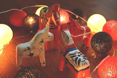 topları, bulanıklık, parlak, mum, kutlama, Noel, Noel topları