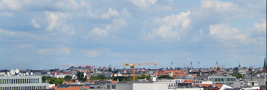 Berlin, építészet, város, utca-és városrészlet