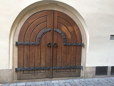 porte, Prague, maison