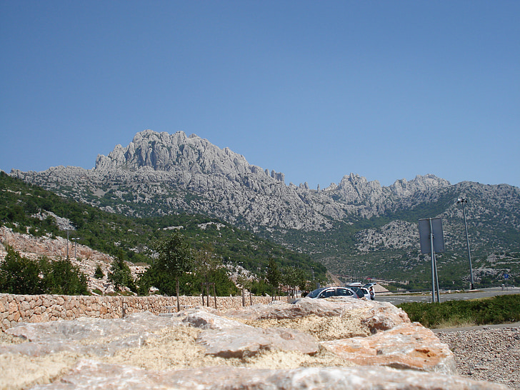 montagnes, montagne, Croatie (Hrvatska), Rock, Côte, l’Europe, reste