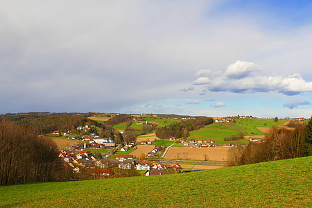 Styria, maisema, Luonto, niitty, Outlook, idyllinen, Village