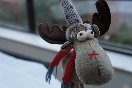 plush, reindeer, funny