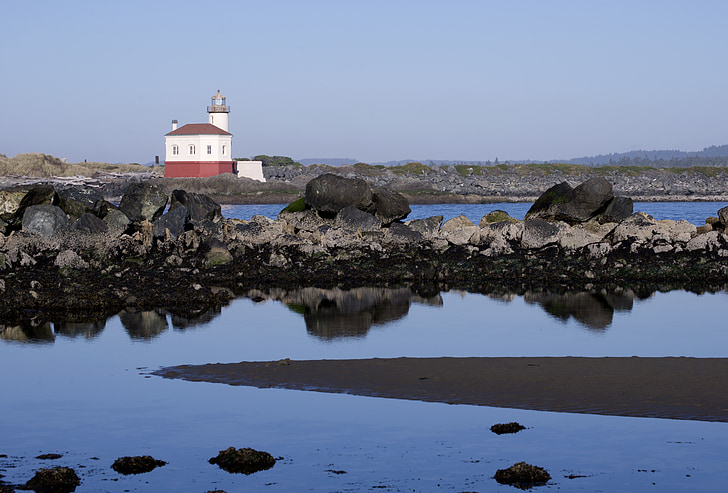 Lighthouse, Oregon, kusten, Pacific, Ocean, natursköna, landskap