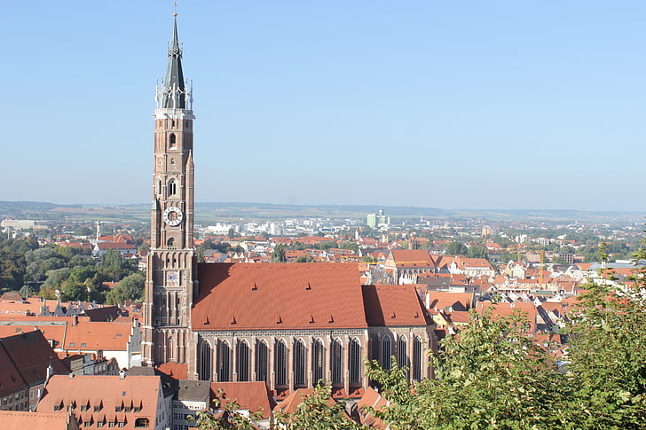 Kilise, Landshut, Şehir, Bavyera, tarihsel olarak, ilgi duyulan yerler, mimari