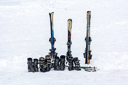 스키, 스키 부츠, 장비, 스키, 스포츠, 겨울, 눈