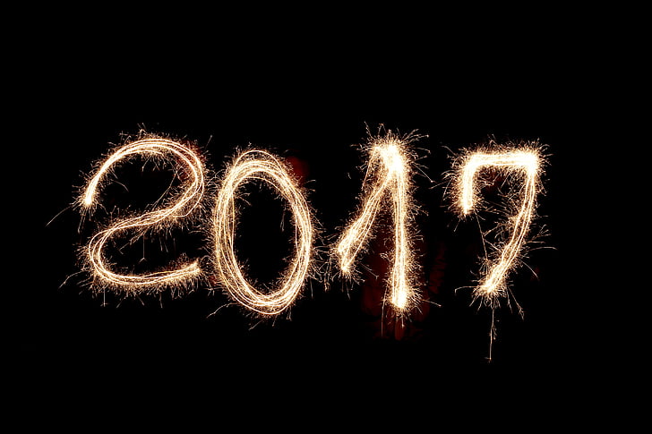 Szilveszter, újév napja, 2017, Boldog Új Évet, tűzijáték, új év, az év