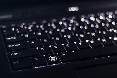 toetsenbord, computer, laptop, zwart, Computing, technologie, communicatie