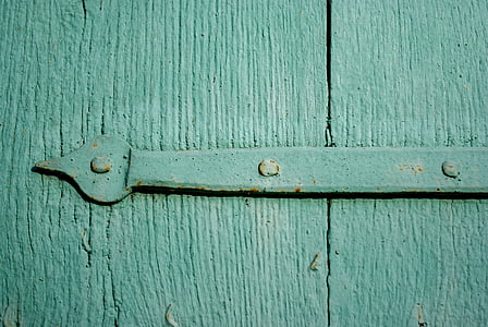 快门, 木材, 老, 纹理, 绿色, 门, 木材-材料