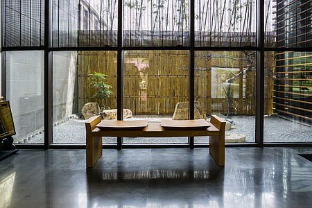 Zen, Cour intérieure, Atrium, paysage