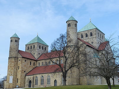 Hildesheim Alemania, Baja Sajonia, Iglesia, históricamente, casco antiguo, arquitectura, campanario