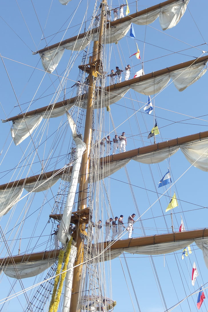 marineros, velero, barco, de la nave, Puerto, Valencia, México