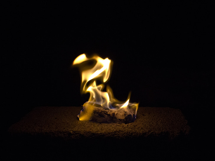 fogo, escuridão, em chamas, fogo - fenômeno natural, flama, queima de, calor - temperatura