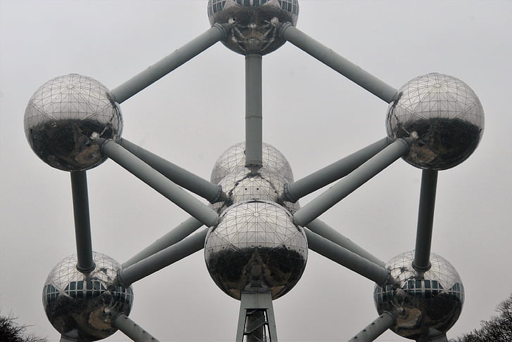 Atomium, tudomány, labda, Bol, Múzeum, épület, Brüsszel